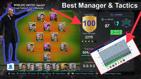 Pes 2019 Myclub Best Manager Formation And Tactics That Are Totally