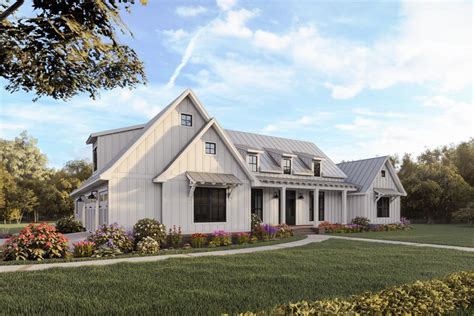 Plan 56442sm Exclusive Modern Farmhouse Plan With Split Bedroom Layout