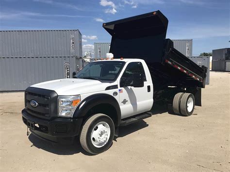 2011 Ford F 450 Single Axle Dump Truck 390hp Automatic 11 Dump For