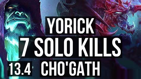 Yorick Vs Chogath Top 7 Solo Kills 19m Mastery 500 Games Euw