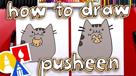 How To Draw The Pusheen Cat Eating A Cookie Giveaway Youtube