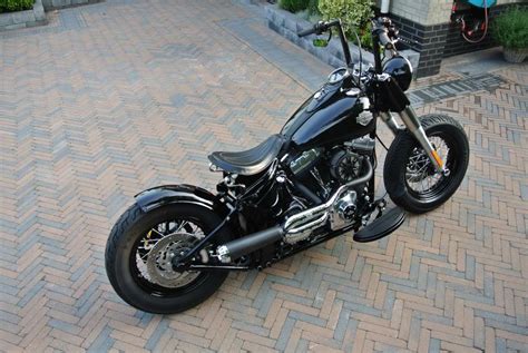 It is 27 degrees and we decided to swap out his stock pipes with the vance and hines. Slim's w/ Apes - Post Your Pics - Harley Davidson Forums
