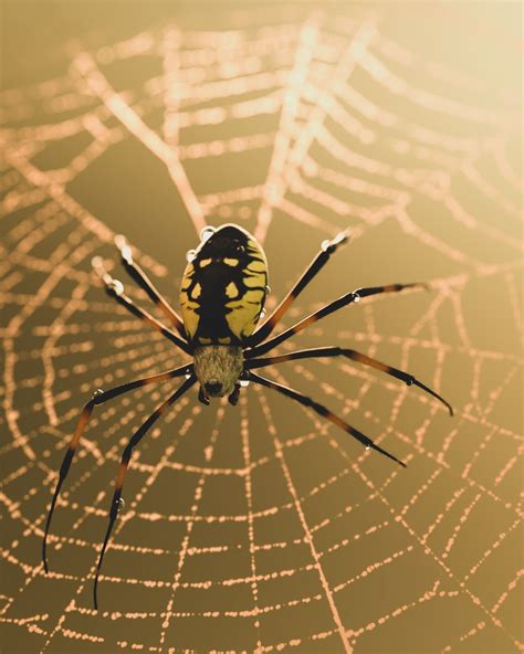 Black And Yellow Garden Spider 3d Asset Cgtrader