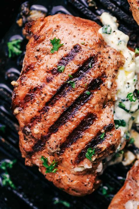 From grilled pork chops to pork shops and gravy, these simple recipe: Grilled Spinach and Herb Stuffed Pork Chops | The Recipe Critic