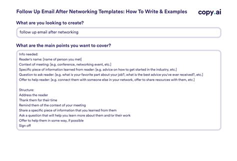 Follow Up Email After Networking Templates How To Write And Examples