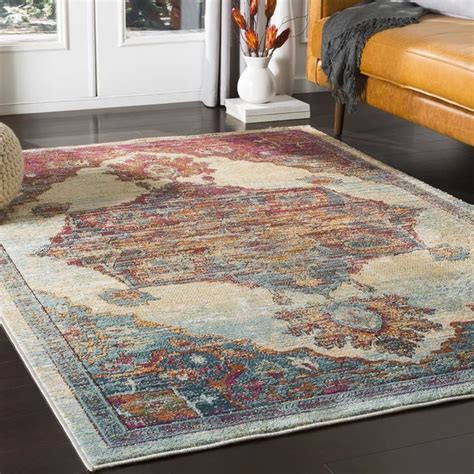 Quinlan Performance Pinkteal Rug Teal Area Rug Area Rugs Colorful Rugs