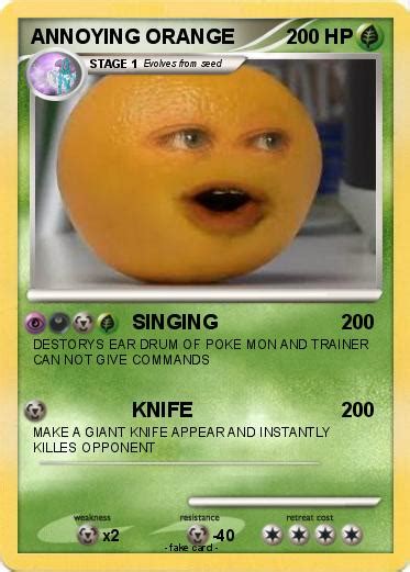 Pokémon Annoying Orange 1598 1598 Singing My Pokemon Card