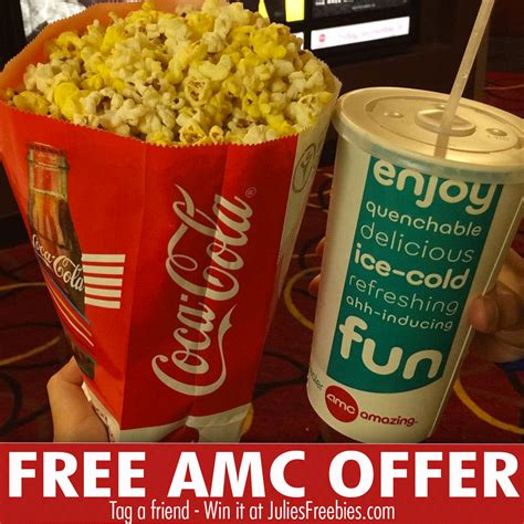 Free Amc Drink And Popcorn With My Coke Rewards Codes Julies Freebies