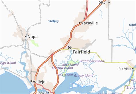 Michelin Landkarte Fairfield Stadtplan Fairfield Viamichelin