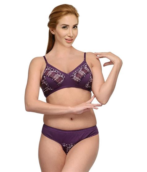 Buy Girls Care Purple Cotton Bra Panty Sets Online At Best Prices In India Snapdeal