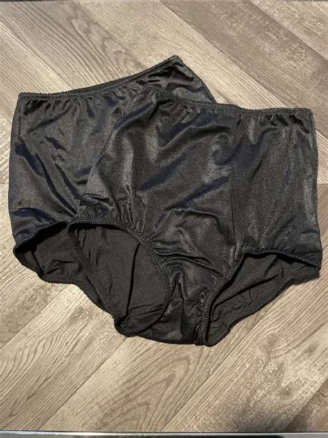 Vintage Gelmart Shiny Nylon Panties Panty Black Second Skin Sz M Wet Look 2 Pair 9 99 Picclick