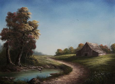 Road Through The Farm By Kevin Hill Oil Painting