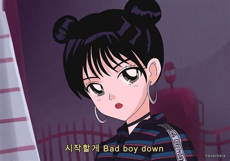 Red Velvet Irene Bad Boy 90s Anime By Hanavbara Aesthetic Anime