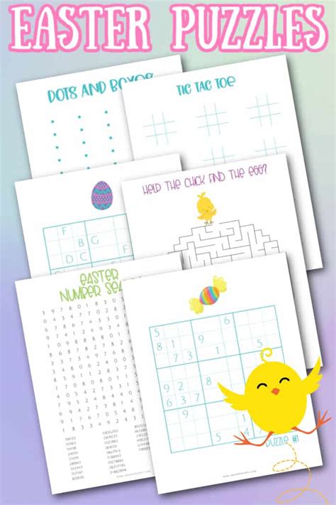 Free Printable Easter Puzzles For Kids Made With Happy