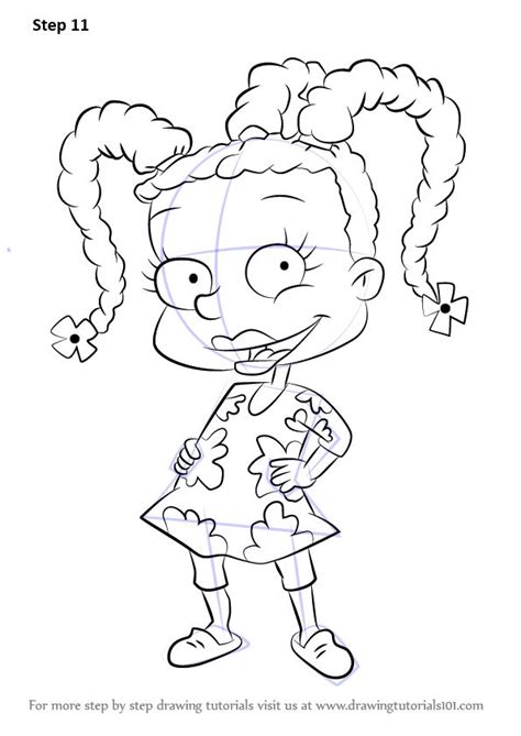 Learn How To Draw Angelica Pickles From Rugrats Rugrats Step By Step