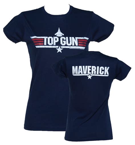 Womens Navy Top Gun Maverick T Shirt