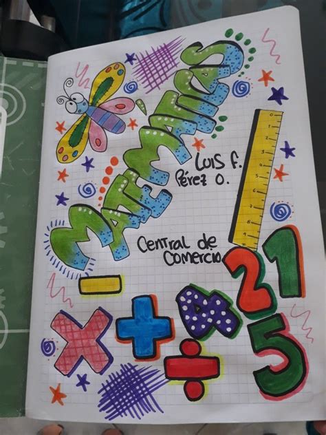Dibujos Para Decorar El Cuaderno De Matemáticas Gets Perangkat Sekolah