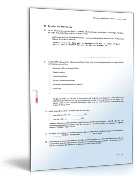 Jetzt günstig und einfach bestellen. Mietvertrag Einfamilienhaus: Muster als PDF & DOC downloaden