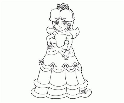 Watch me color a picture of princess daisy using prismacolor colored paint markers! Rosalina Peach And Daisy Coloring Pages - Coloring Home