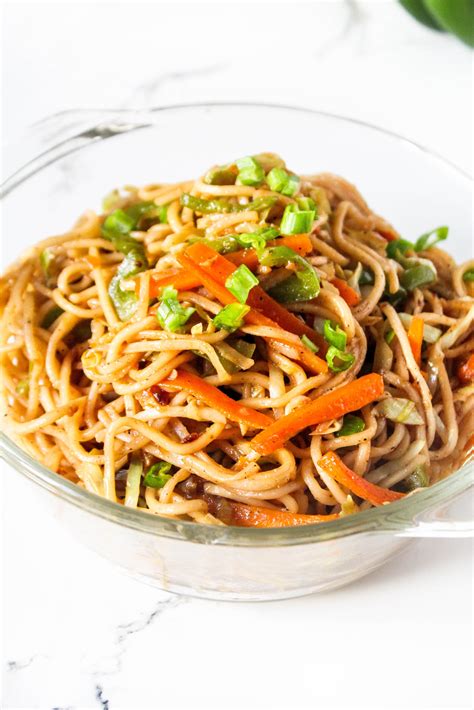 vegetarian hakka noodles the twin cooking project by sheenam and muskaan