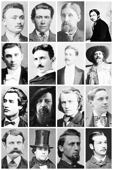 Victorian Mens Hairstyles And Facial Hair A Collection Of Victorian