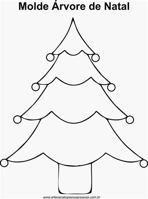 Molde árvore De Natal Pronto Para Baixar E Imprimir Artesanato Passo A Passo
