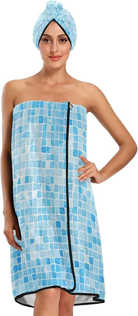 Towel Wraps For Women Blue Summer Cool Swimming Pool Under Water