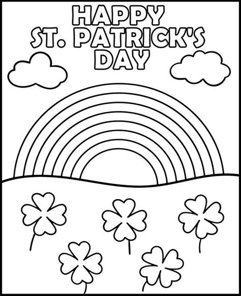 Happy St Patrick S Day Coloring Page To Print Topcoloringpages Net