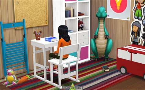 Sims 4 Ccs The Best Desks With Chairs By Around The Sims 4