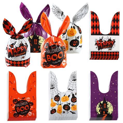 Diy Halloween Trick Treat Bags Decor Bags Halloween Decorations