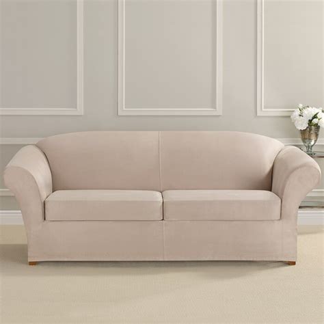 Sure Fit Ultimate Heavyweight Stretch Suede Box Cushion Sofa Slipcover And Reviews Wayfair