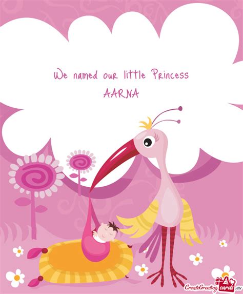 We Named Our Little Princess Aarna Free Cards