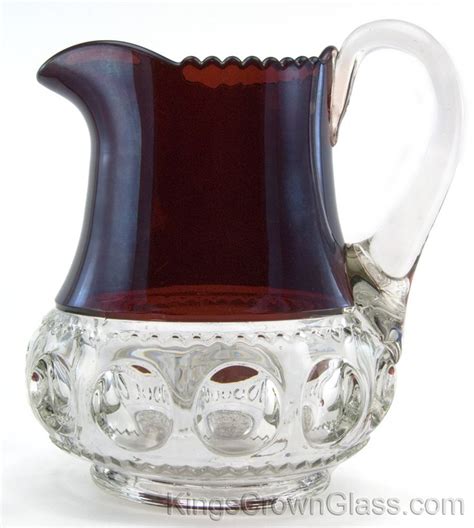 Kings Crown Glass U S Glass Co Jug Half Gallon Glass Vintage Glassware Antique Glass