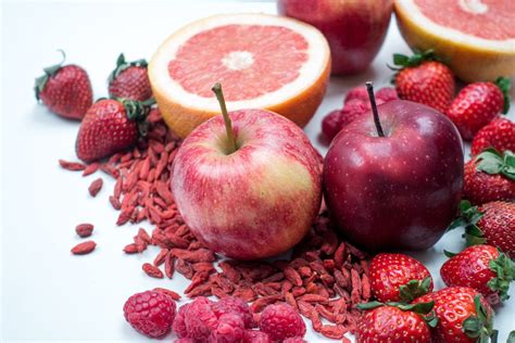 Free Photo Red Fruits Background