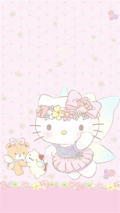 Hello Kitty Fairy Homescreen Hello Kitty Backgrounds Hello Kitty