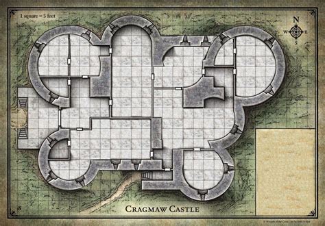 Printable Castle Ravenloft Map