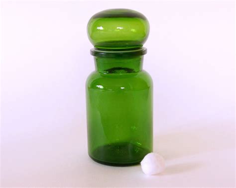 Online shop for glass decor and wood garden planter fanatics. Vintage Apothecary Jar, 8 inch Green, Large Glass Canister ...