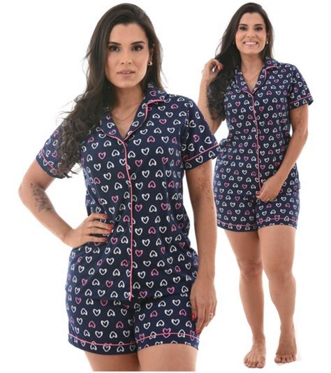 Pijama Americano Curto Feminino Mercadolivre 📦