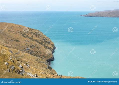 Seascape From A National Park In New Zealand A Sea Bay With A Rocky