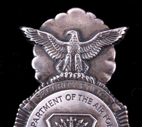 Us Dept Of The Air Force Security Police Badge
