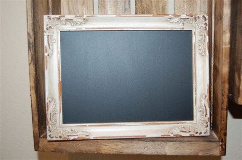 Cream Chalkboard Frame Shabby Chic 8 X 6 Etsy Shabby Chic Frames