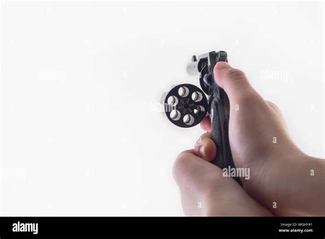 Hand Holding Gun Pistol Hi Res Stock Photography And Images Alamy