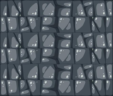 Premium Vector Stone Tiles Texture In Cartoon Style