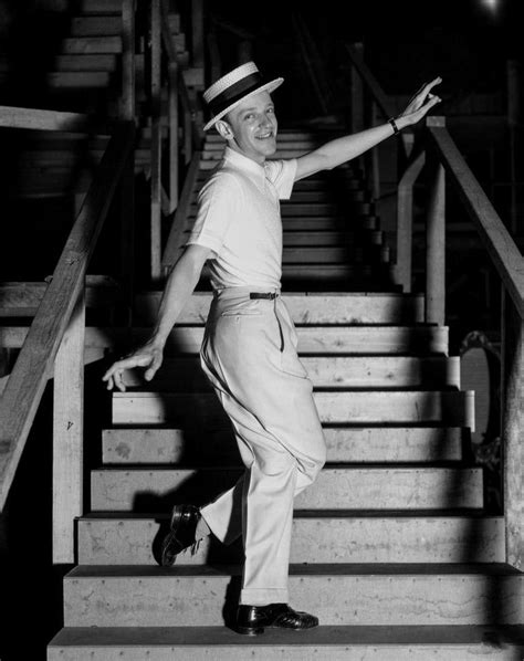 Unknown Fred Astaire Dancing On Stairs Movie Star News Fine Art Print