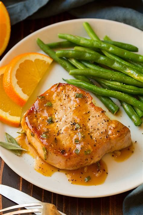 ﻿these ideas should get you started whether you're after a simple weeknight dish, a dinner party dish or a summer bbq idea. Orange-Sage Pork Chops - Cooking Classy