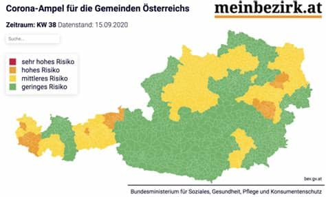 Bald schon soll auch in deutschland gegen das coronavirus geimpft werden. Österreich Live-Karte: Die Corona-Ampel als Online-Karte ...