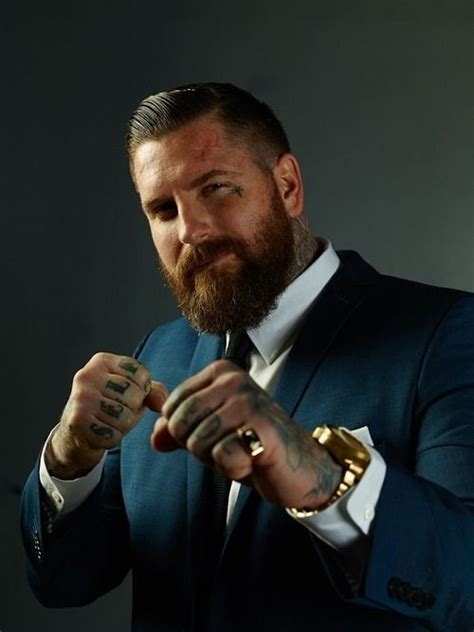 Tough Guy In Suit Beards Tattoos Mens Suits Bearded Men Just Love