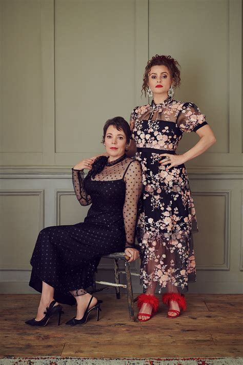 the crown s olivia colman and helena bonham carter share the secret to mastering the royal wave