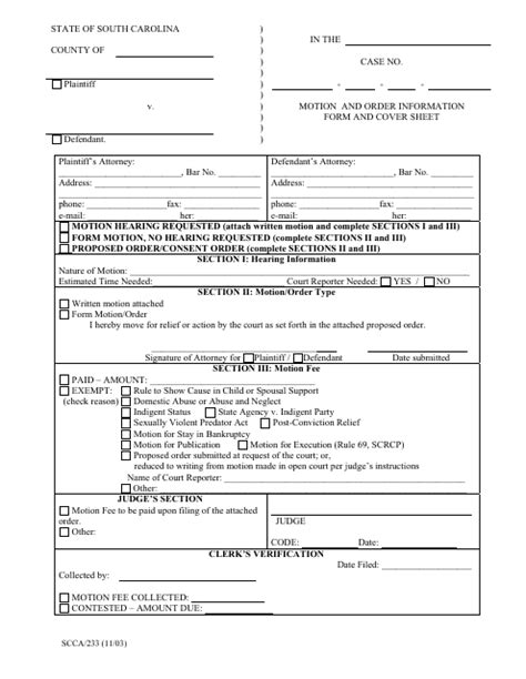 Form Scca233 Fill Out Sign Online And Download Printable Pdf South