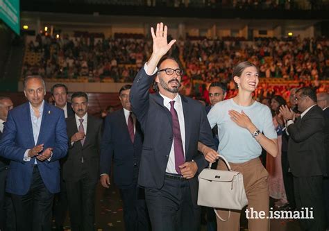 Prince Rahim And Princess Salwa Acknowledge The Crowd As They Depart